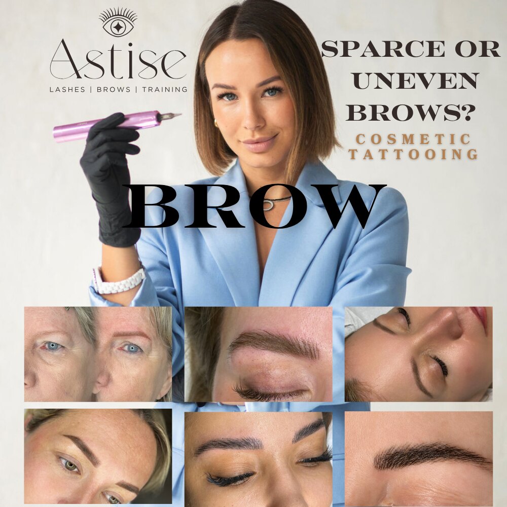 Healed powder and nano brow tattoo results by Astise, Rosebery
